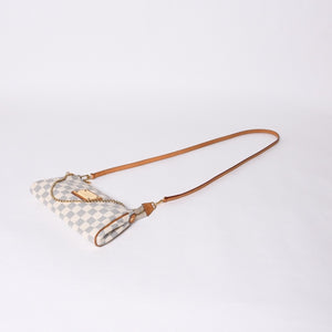 LOUIS VUITTON ルイヴィトン ダミエ アズール エヴァ 2WAY ハンド ショルダー バッグ N55214 美品 中古 4a000729