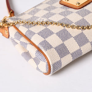 LOUIS VUITTON ルイヴィトン ダミエ アズール エヴァ 2WAY ハンド ショルダー バッグ N55214 美品 中古 4a000729