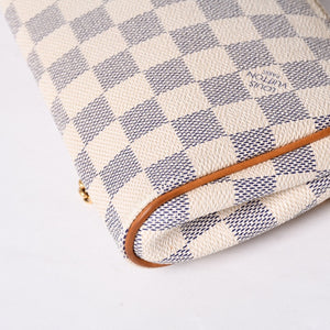 LOUIS VUITTON ルイヴィトン ダミエ アズール エヴァ 2WAY ハンド ショルダー バッグ N55214 美品 中古 4a000729