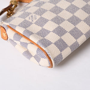LOUIS VUITTON ルイヴィトン ダミエ アズール エヴァ 2WAY ハンド ショルダー バッグ N55214 美品 中古 4a000729