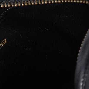 Very Good Condition CHANEL Chain Shoulder Bag No. 1 Coco Mark Lambskin Quilted Fringe Black Used 4a000929
