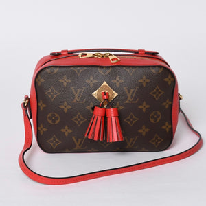 Like new LOUIS VUITTON Shoulder bag M43557 Saintonge Freesia Brown Red Gold hardware Used 4a000996