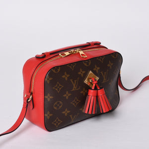 Like new LOUIS VUITTON Shoulder bag M43557 Saintonge Freesia Brown Red Gold hardware Used 4a000996
