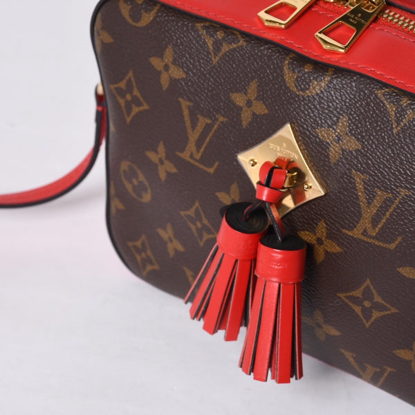Like new LOUIS VUITTON Shoulder bag M43557 Saintonge Freesia Brown Red Gold hardware Used 4a000996