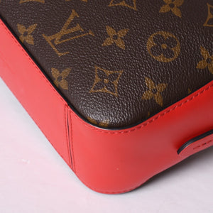 Like new LOUIS VUITTON Shoulder bag M43557 Saintonge Freesia Brown Red Gold hardware Used 4a000996