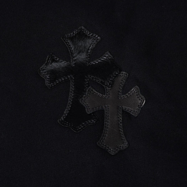New and unused CHROME HEARTS Cemetery Cross Patch Sweatshirt Size M 17 Patch Haraco Patent Leather Used 4a001302