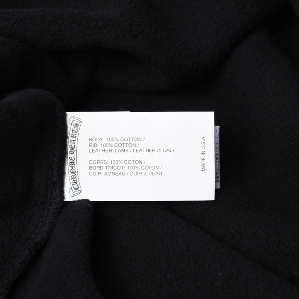 New and unused CHROME HEARTS Cemetery Cross Patch Sweatshirt Size M 17 Patch Haraco Patent Leather Used 4a001302