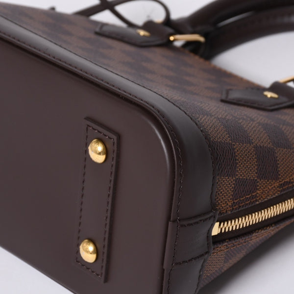 新品同様 LOUIS VUITTON ルイヴィトン ダミエ アルマBB ハンドバッグ N40606 ショルダー 2WAY PVC ゴールド金具 中古 4a000994
