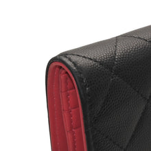 画像をギャラリービューアに読み込む, CHANEL シャネル Small Wallet スモールウォレット Black Pink Gold ブラック ピンク ゴールド キャビアスキン AP3185 XT734XNC 美品 中古 4a001033