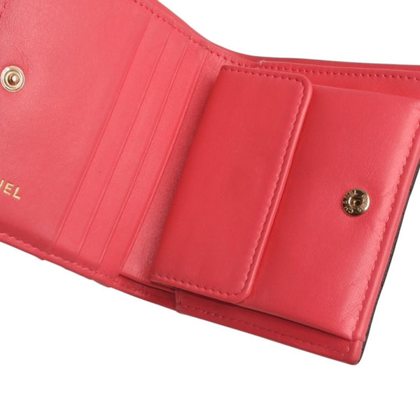 CHANEL シャネル Small Wallet スモールウォレット Black Pink Gold ブラック ピンク ゴールド キャビアスキン AP3185 XT734XNC 美品 中古 4a001033