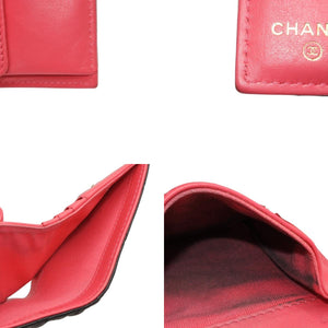CHANEL シャネル Small Wallet スモールウォレット Black Pink Gold ブラック ピンク ゴールド キャビアスキン AP3185 XT734XNC 美品 中古 4a001033