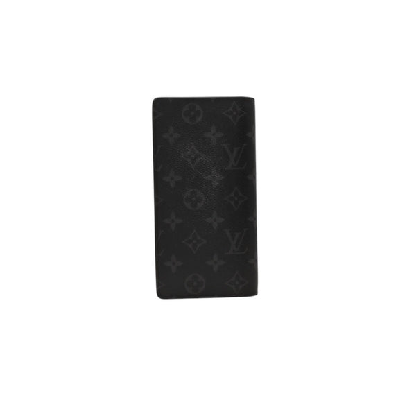 LOUIS VUITTON M61697 Monogram Eclipse Portefeuille Brother Bifold Long Wallet Black Good Condition Used 4a000835