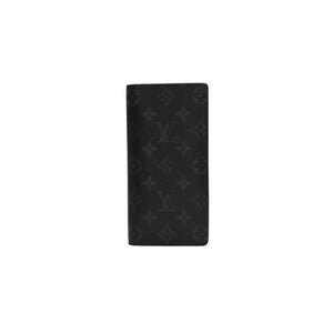 LOUIS VUITTON M61697 Monogram Eclipse Portefeuille Brother Bifold Long Wallet Black Good Condition Used 4a000835