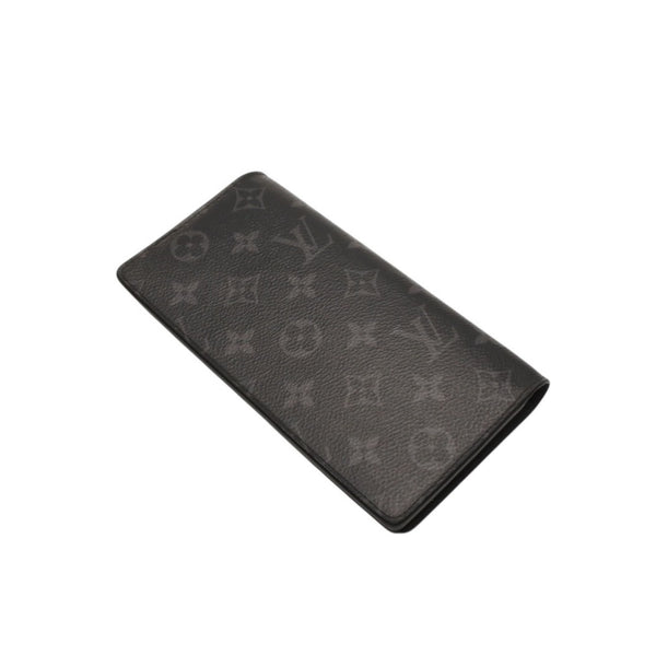 LOUIS VUITTON M61697 Monogram Eclipse Portefeuille Brother Bifold Long Wallet Black Good Condition Used 4a000835