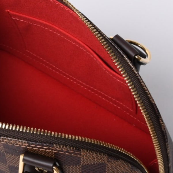 新品同様 LOUIS VUITTON ルイヴィトン ダミエ アルマBB ハンドバッグ N40606 ショルダー 2WAY PVC ゴールド金具 中古 4a000994