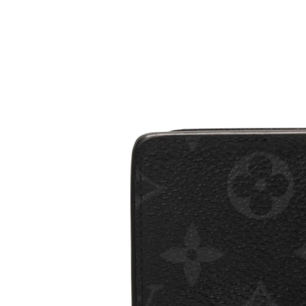 LOUIS VUITTON M61697 Monogram Eclipse Portefeuille Brother Bifold Long Wallet Black Good Condition Used 4a000835