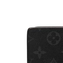 画像をギャラリービューアに読み込む, LOUIS VUITTON ルイヴィトン M61697 モノグラム エクリプス ポルトフォイユ ブラザ 2つ折り 長財布 ブラック 美品 中古 4a000835