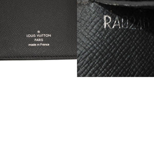 LOUIS VUITTON M61697 Monogram Eclipse Portefeuille Brother Bifold Long Wallet Black Good Condition Used 4a000835