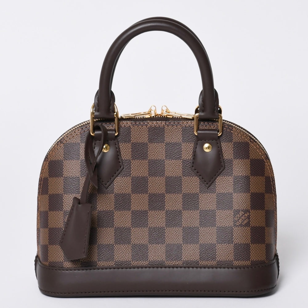 Like new LOUIS VUITTON Damier Alma BB handbag N40606 Shoulder 2WAY PVC Gold hardware Used 4a000994