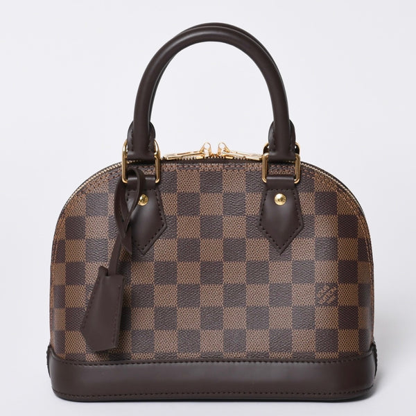 新品同様 LOUIS VUITTON ルイヴィトン ダミエ アルマBB ハンドバッグ N40606 ショルダー 2WAY PVC ゴールド金具 中古 4a000994