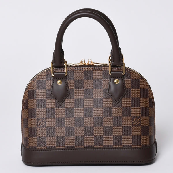 新品同様 LOUIS VUITTON ルイヴィトン ダミエ アルマBB ハンドバッグ N40606 ショルダー 2WAY PVC ゴールド金具 中古 4a000994