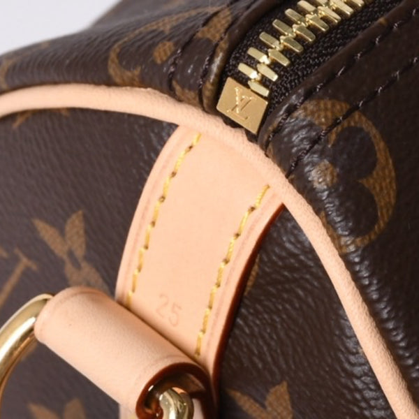 New Unused LOUIS VUITTON Nano Speedy Handbag 2WAY Bag M81085 Monogram Used 4a000998