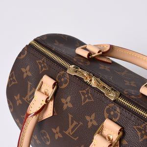 New Unused LOUIS VUITTON Nano Speedy Handbag 2WAY Bag M81085 Monogram Used 4a000998