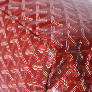 Very Good Condition GOYARD Saint Louis PM Tote Bag Shoulder Bag Shoulder Tote with Pouch Leather Red Red Used 4a001220