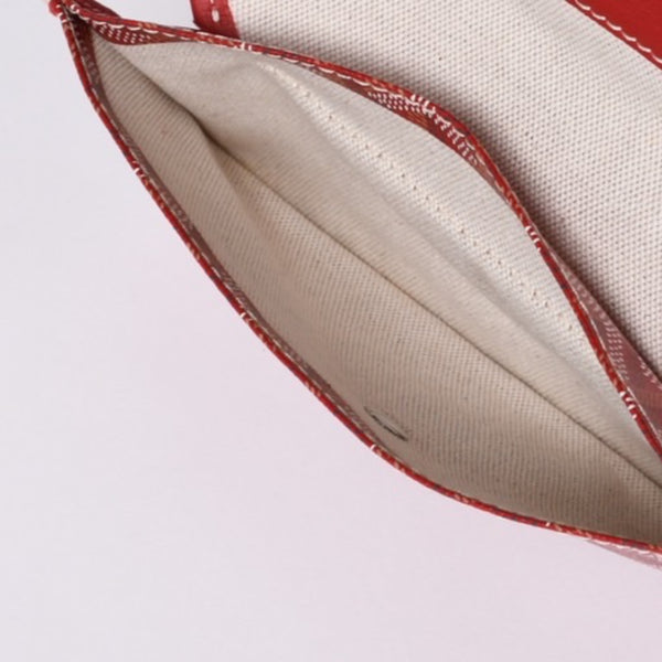Very Good Condition GOYARD Saint Louis PM Tote Bag Shoulder Bag Shoulder Tote with Pouch Leather Red Red Used 4a001220