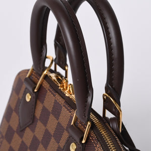 新品同様 LOUIS VUITTON ルイヴィトン ダミエ アルマBB ハンドバッグ N40606 ショルダー 2WAY PVC ゴールド金具 中古 4a000994
