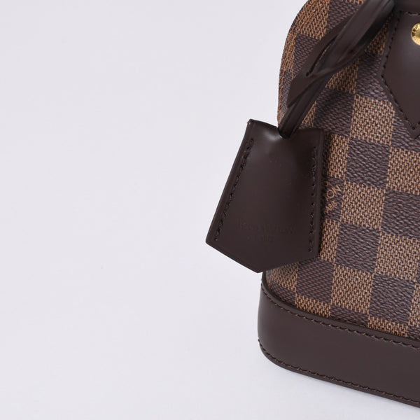 新品同様 LOUIS VUITTON ルイヴィトン ダミエ アルマBB ハンドバッグ N40606 ショルダー 2WAY PVC ゴールド金具 中古 4a000994