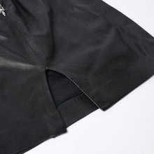 画像をギャラリービューアに読み込む, CHROME HEARTS クロムハーツ ハーフダガージップ レザースカート サイズ26 ブラック シルバー925 美品 中古 4a000951