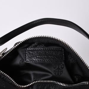 New and unused CHROME HEARTS nylon pouch new all over pattern multi-logo nylon bag leather patch used 4a001126