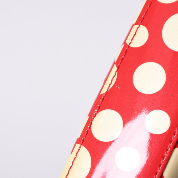 極美品 LOUIS VUITTON ルイヴィトン 草間彌生 ヴェルニ M91427 ドットインフィニティ ポシェットアクセソワール ブラック ホワイト 中古 4a001023