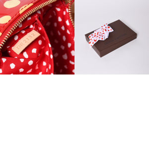 極美品 LOUIS VUITTON ルイヴィトン 草間彌生 ヴェルニ M91427 ドットインフィニティ ポシェットアクセソワール ブラック ホワイト 中古 4a001023