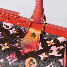 画像をギャラリービューアに読み込む, 極美品 LOUIS VUITTON ルイヴィトン モノグラムウォーターカラー リチャードプリンス パピヨン ハンドバッグ M95730 ブラウン レッド 中古 4a000902