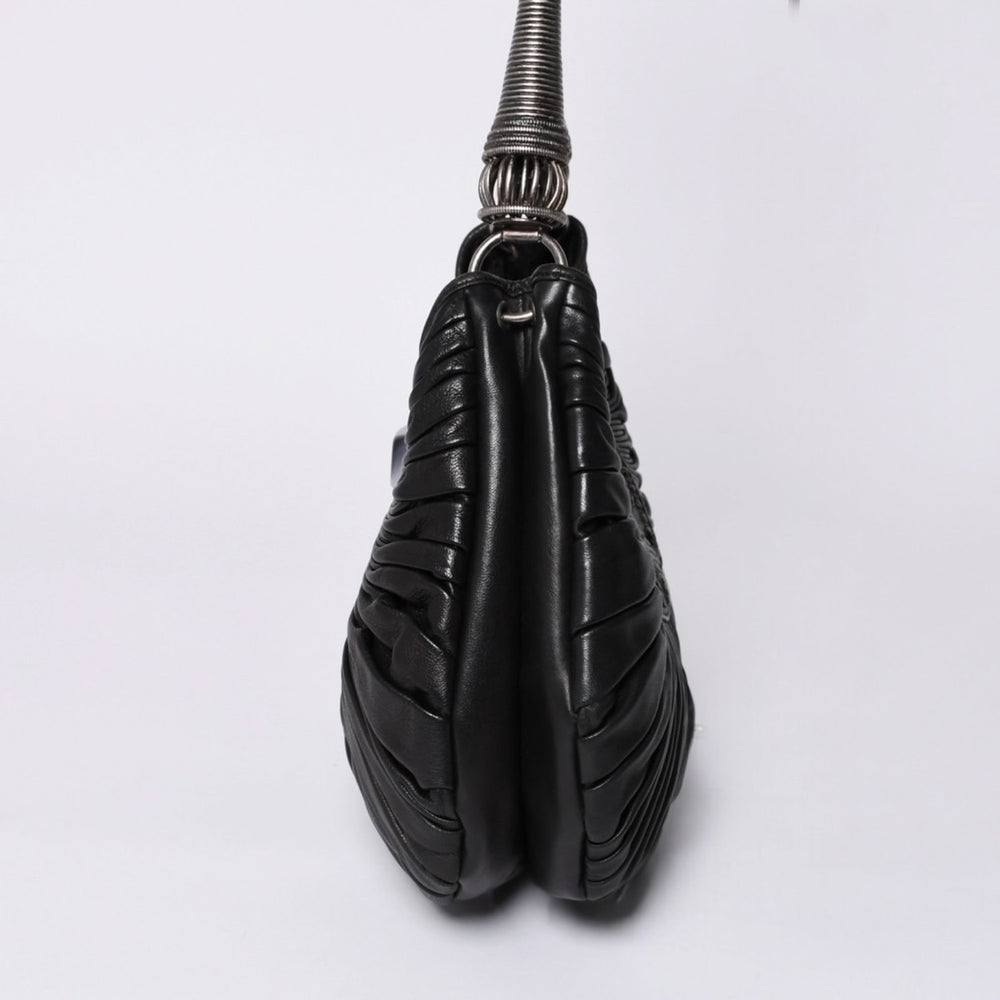 極美品 Christian Dior クリスチャンディオール ハンドバッグ 07 RU 1017 クラッチバッグ ブラック 中古 4a000852