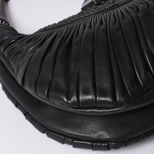 Very Good Condition Christian Dior Handbag 07 RU 1017 Clutch Bag Black Used 4a000852