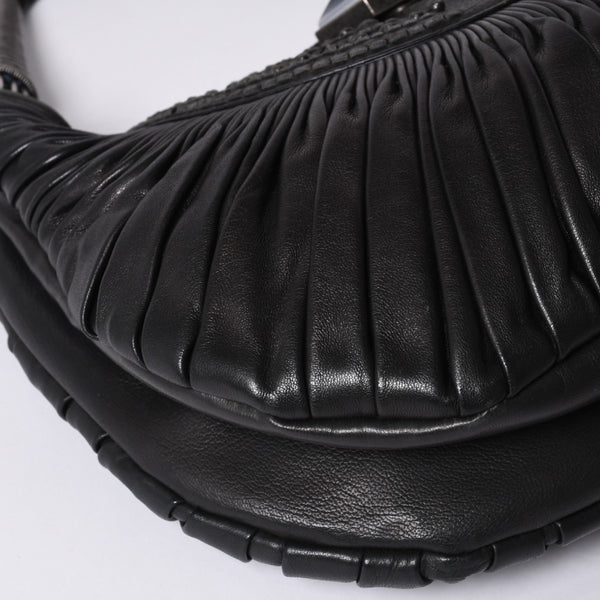 Very Good Condition Christian Dior Handbag 07 RU 1017 Clutch Bag Black Used 4a000852