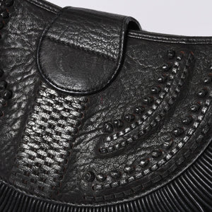 Very Good Condition Christian Dior Handbag 07 RU 1017 Clutch Bag Black Used 4a000852