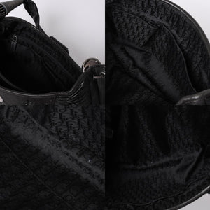 Very Good Condition Christian Dior Handbag 07 RU 1017 Clutch Bag Black Used 4a000852