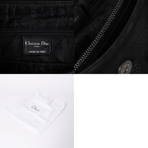 Very Good Condition Christian Dior Handbag 07 RU 1017 Clutch Bag Black Used 4a000852
