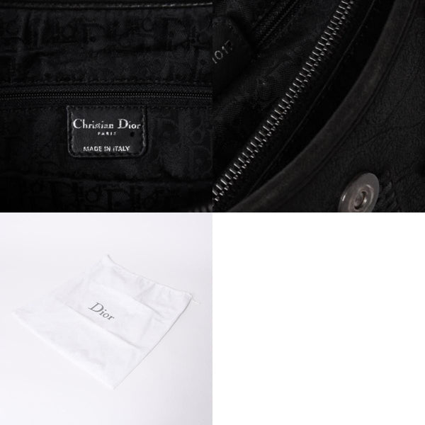 Very Good Condition Christian Dior Handbag 07 RU 1017 Clutch Bag Black Used 4a000852