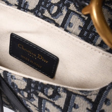 画像をギャラリービューアに読み込む, 極美品 Christian Dior クリスチャンディオール サドルミニバッグ ハンドバッグ M0456CTZQ オブリーク ネイビー 中古 4a000999