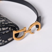 画像をギャラリービューアに読み込む, 極美品 Christian Dior クリスチャンディオール サドルミニバッグ ハンドバッグ M0456CTZQ オブリーク ネイビー 中古 4a001000