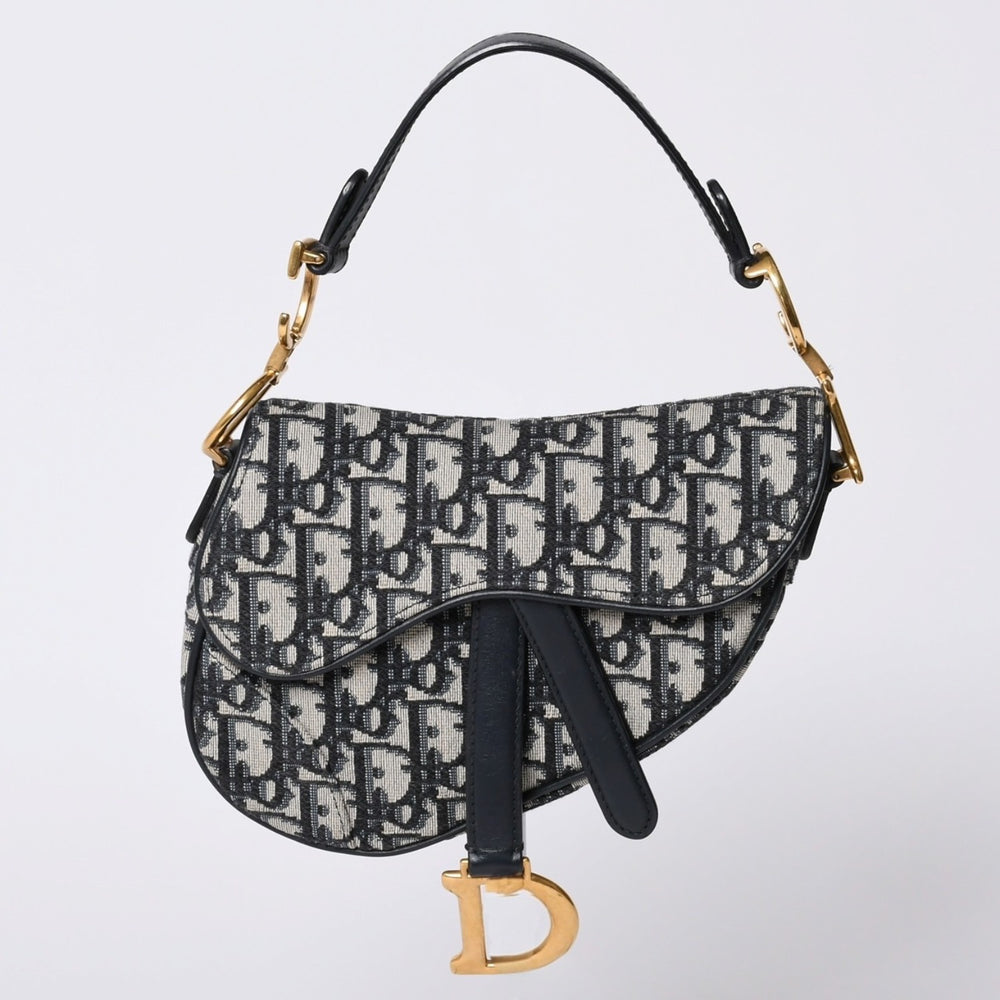 Christian Dior Saddle Bag Saddle Bag 05-RU-1118 Mini Dior Oblique Jacquard Good Condition Used 4a000850