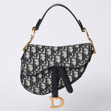画像をギャラリービューアに読み込む, Christian Dior クリスチャンディオール サドルバッグ Saddle Bag 05-RU-1118 ミニディオール Mini Dior オブリーク ジャガード 美品 中古 4a000850