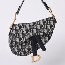 画像をギャラリービューアに読み込む, Christian Dior クリスチャンディオール サドルバッグ Saddle Bag 05-RU-1118 ミニディオール Mini Dior オブリーク ジャガード 美品 中古 4a000850