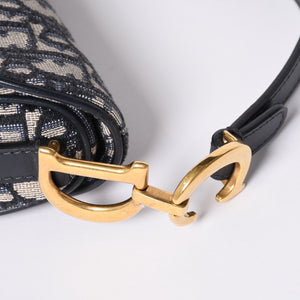 Christian Dior クリスチャンディオール サドルバッグ Saddle Bag 05-RU-1118 ミニディオール Mini Dior オブリーク ジャガード 美品 中古 4a000850