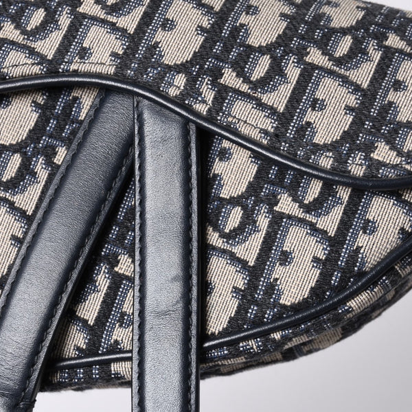 Christian Dior クリスチャンディオール サドルバッグ Saddle Bag 05-RU-1118 ミニディオール Mini Dior オブリーク ジャガード 美品 中古 4a000850